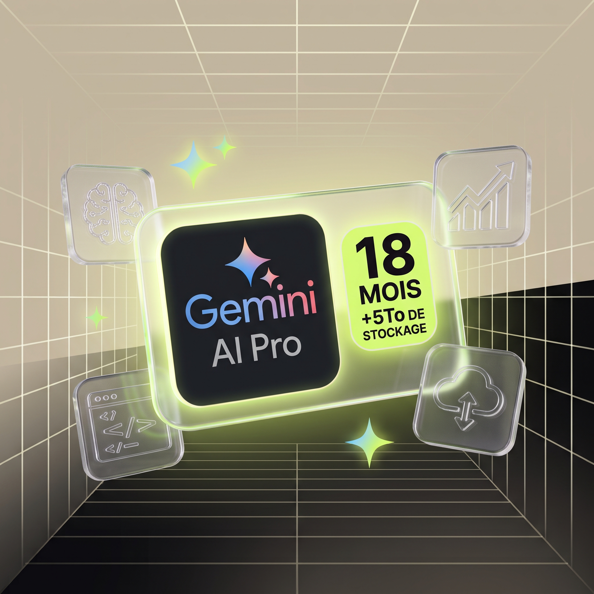 Google Gemini AI Pro (18 mois)